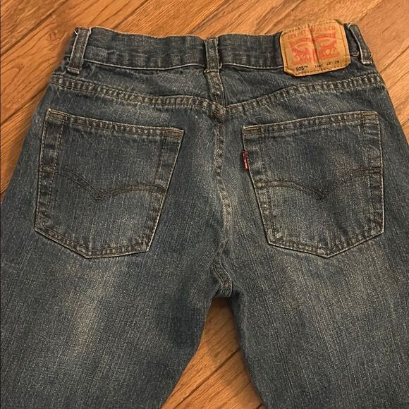 Levi's Blue Straight 505 Jeans Boy’s 16 Regular 28 W x 28 Length - Picture 7 of 10